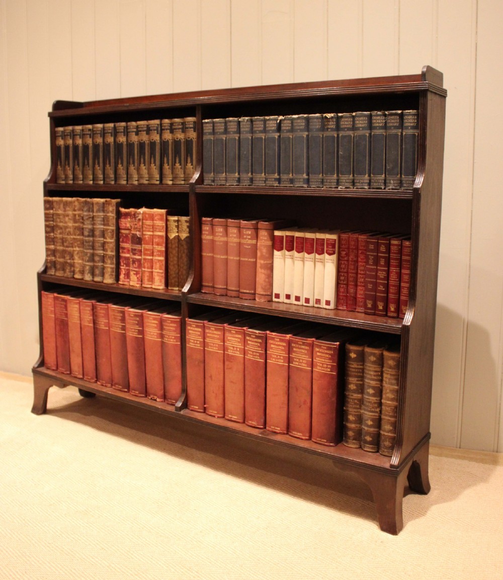 Mahogany Regency Style Open Bookcase View III