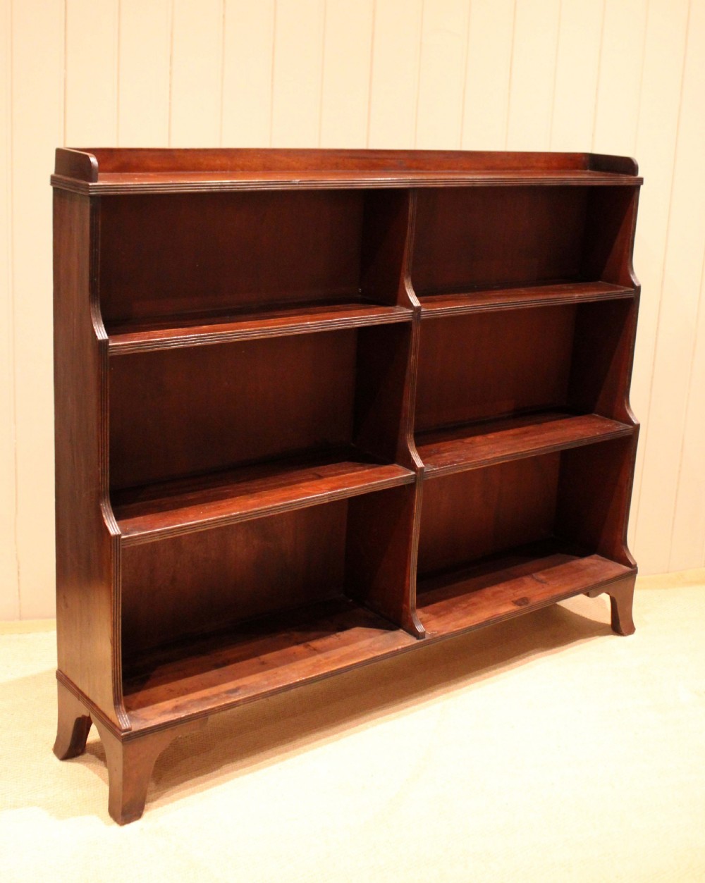 Mahogany Regency Style Open Bookcase View IV