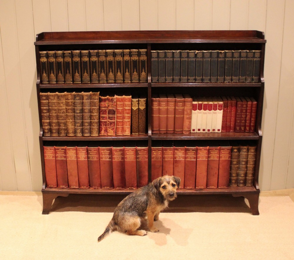 Mahogany Regency Style Open Bookcase View V