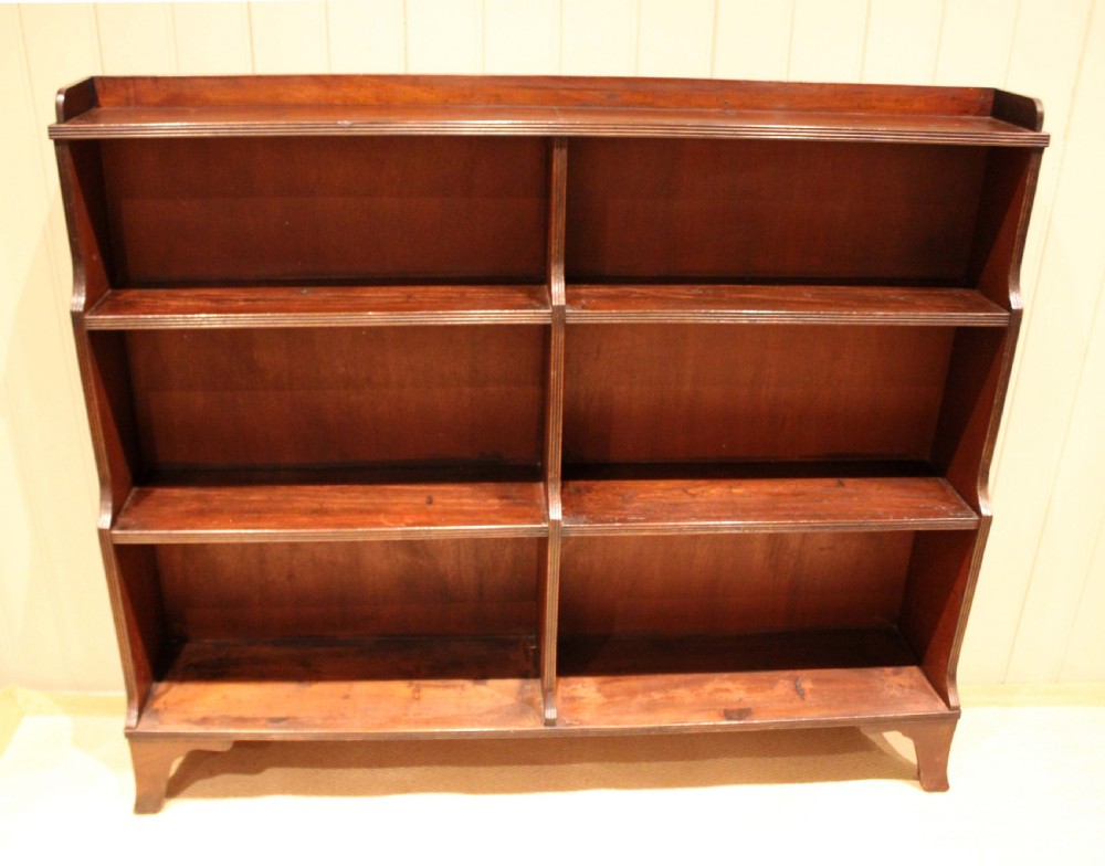Mahogany Regency Style Open Bookcase View VI