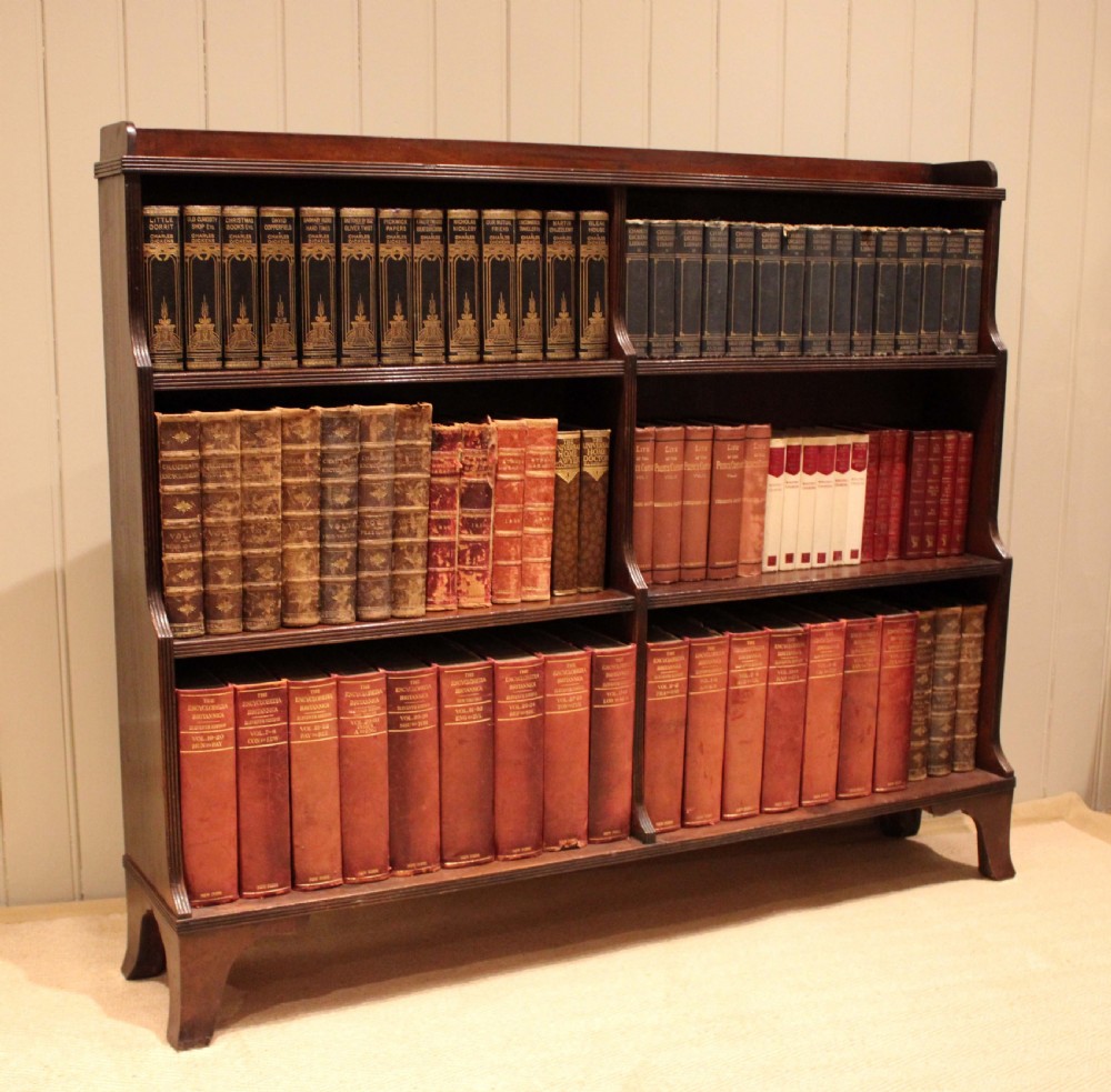 Mahogany Regency Style Open Bookcase View VII