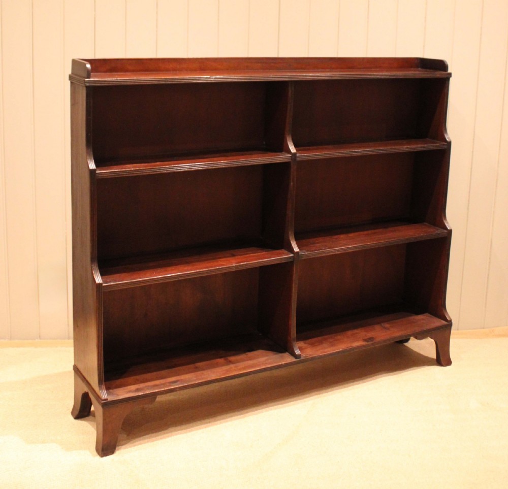 Mahogany Regency Style Open Bookcase View VIII