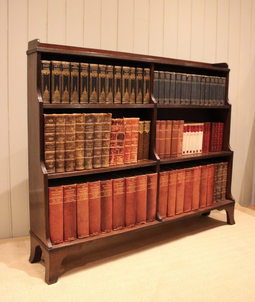 Mahogany Regency Style Open Bookcase View XI