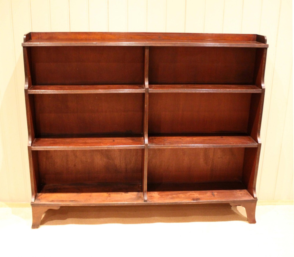 Mahogany Regency Style Open Bookcase View XII