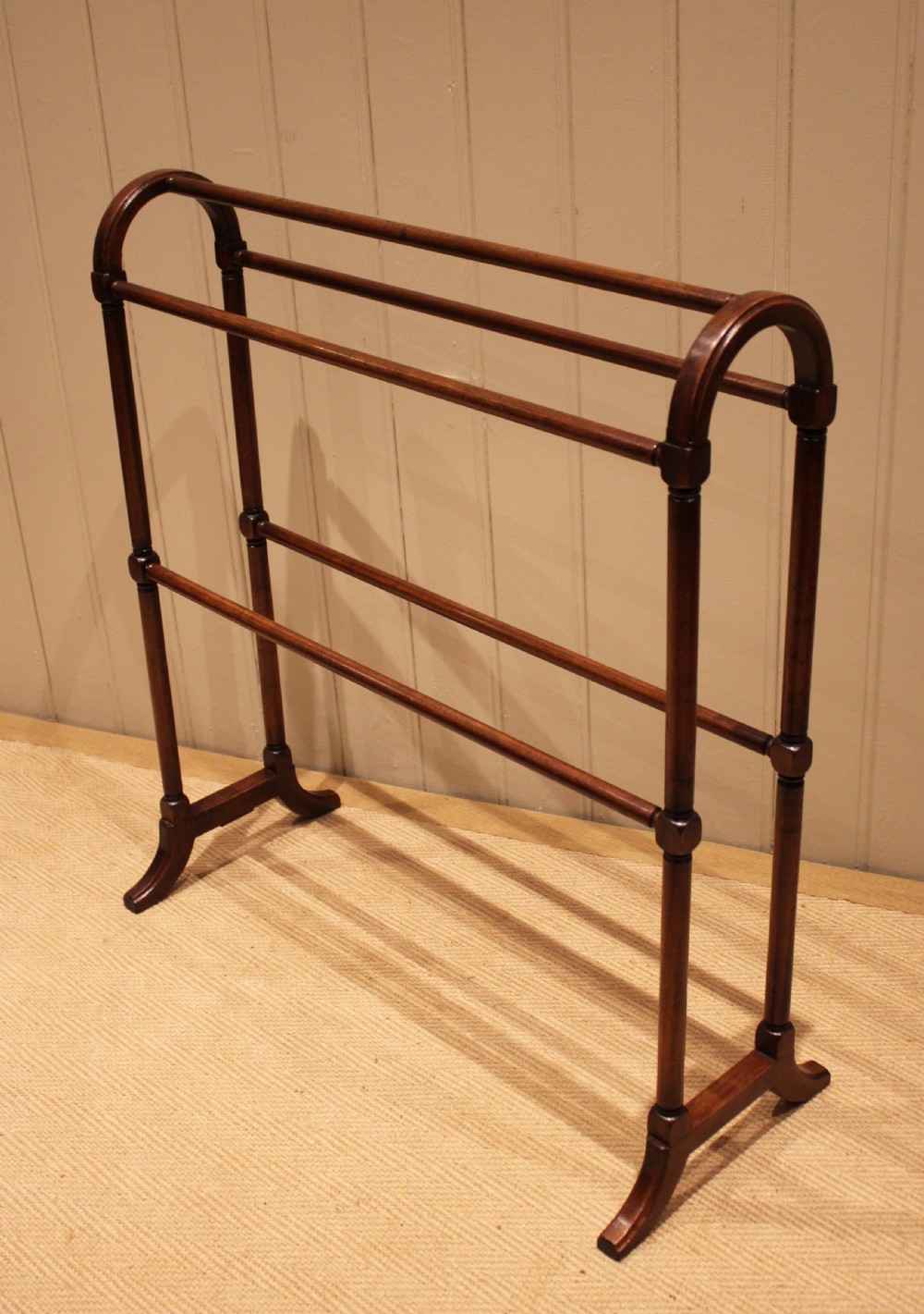 Late 19th Century Walnut Towel Rail