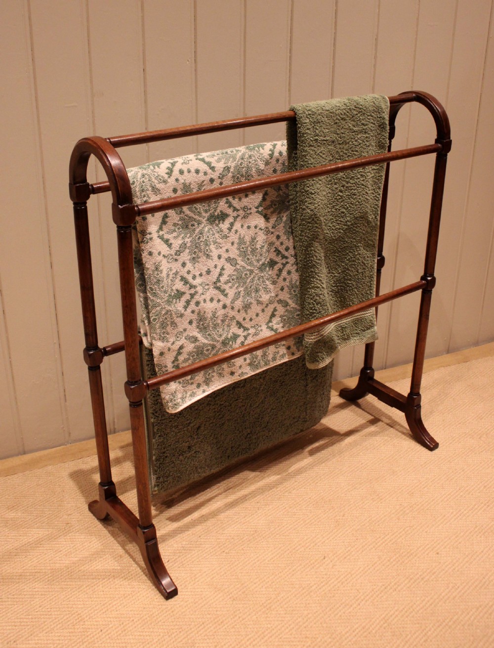 Late 19th Century Walnut Towel Rail View VIII