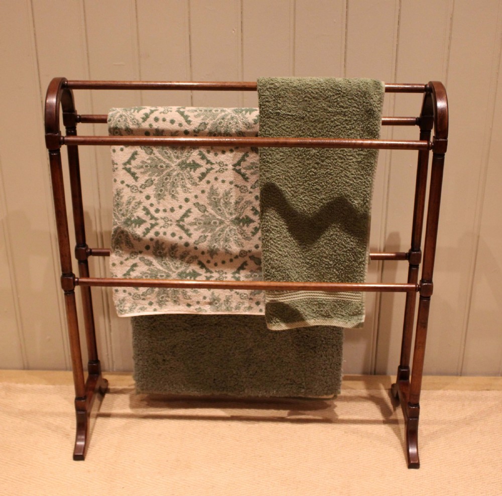 Late 19th Century Walnut Towel Rail View X