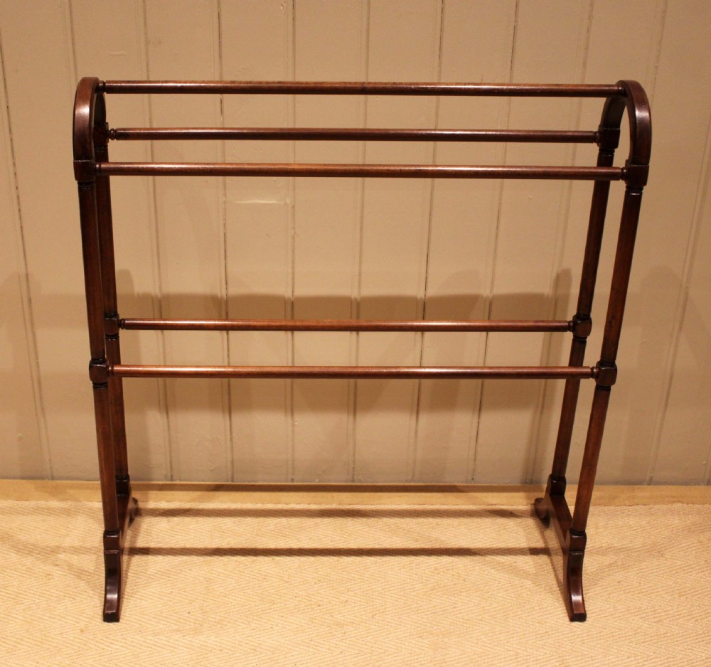 Late 19th Century Walnut Towel Rail View XI