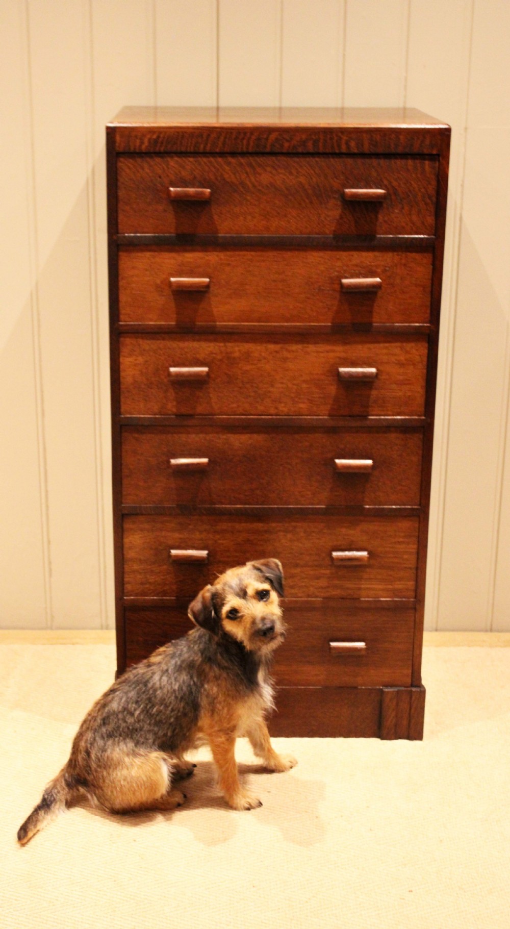 Tall Oak Chest Of Drawers View V