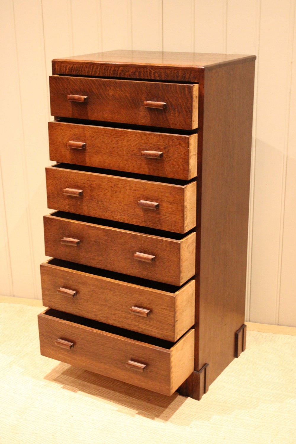 Tall Oak Chest Of Drawers View VIII