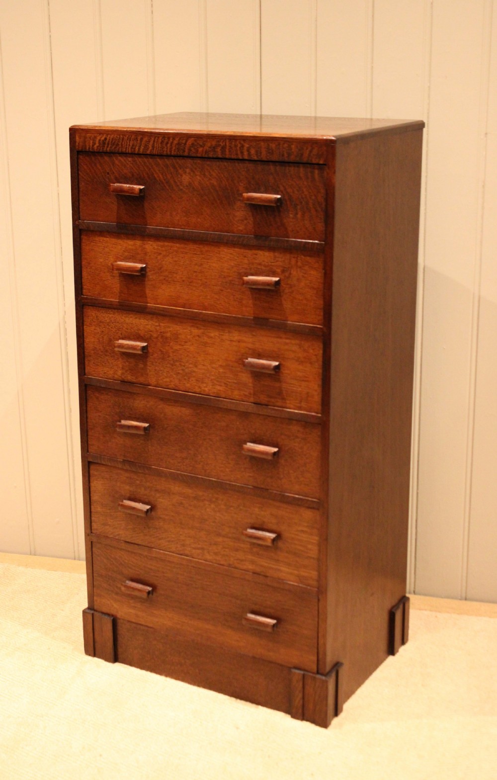 Tall Oak Chest Of Drawers View X