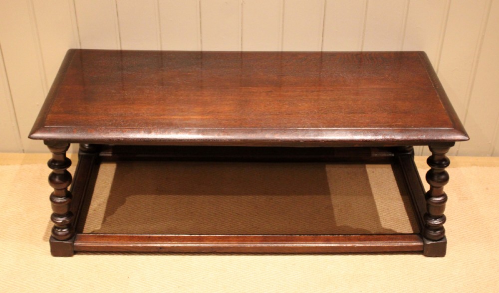 Solid Dark Oak Coffee Table