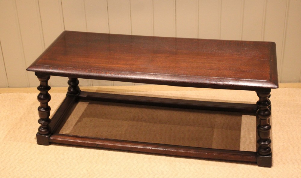 Solid Dark Oak Coffee Table View VI