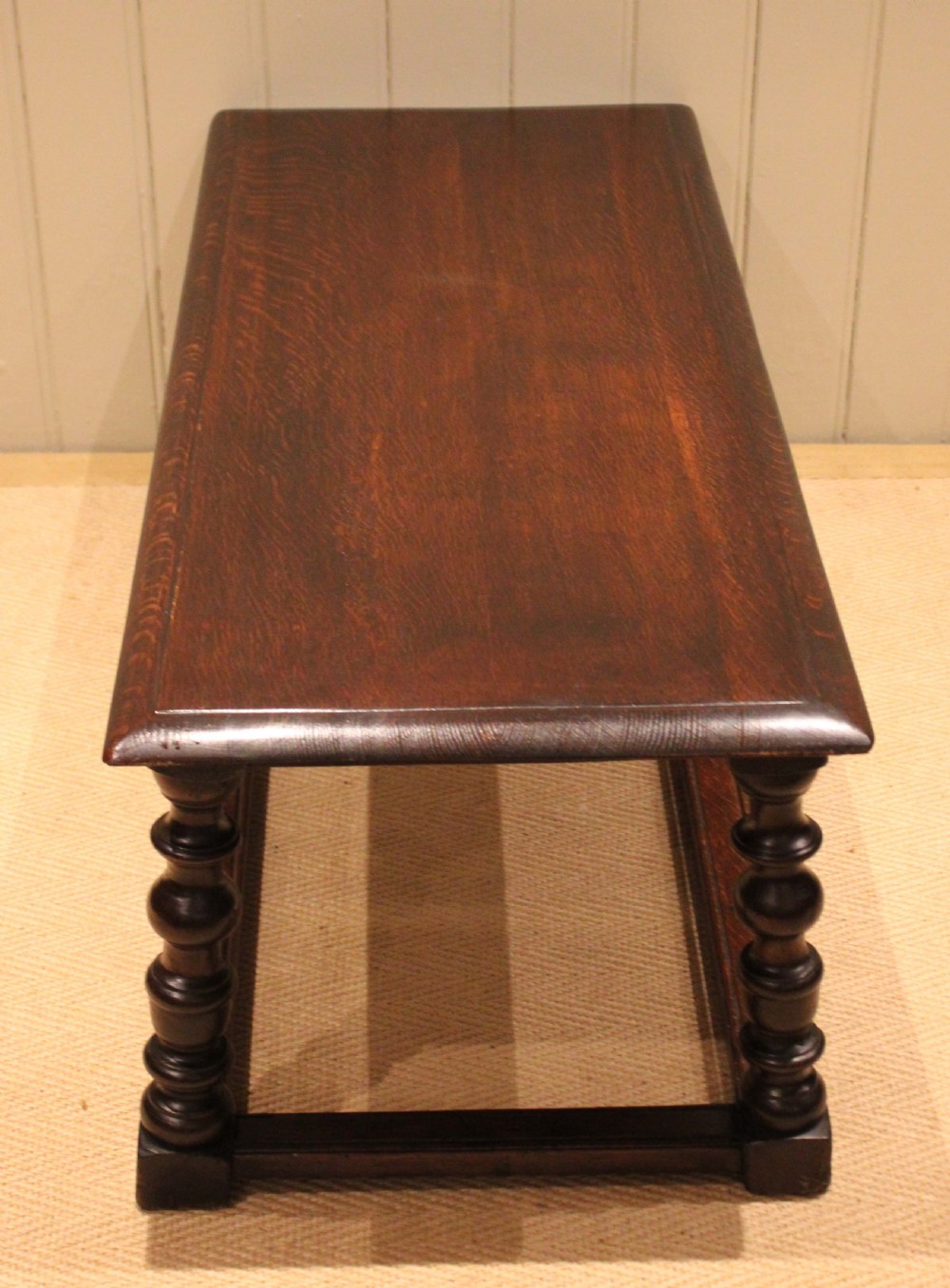 Solid Dark Oak Coffee Table View VIII