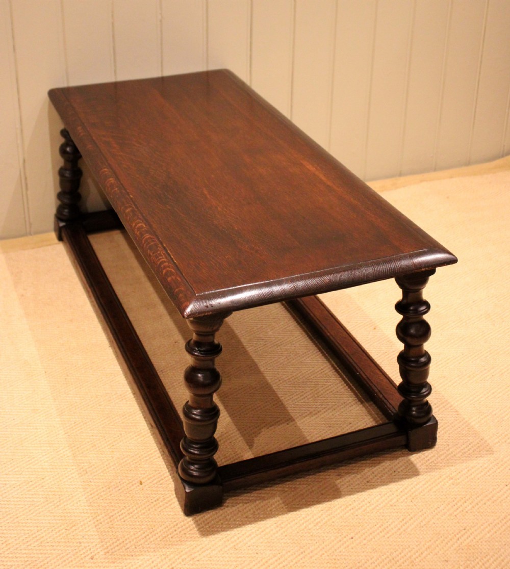 Solid Dark Oak Coffee Table View XI