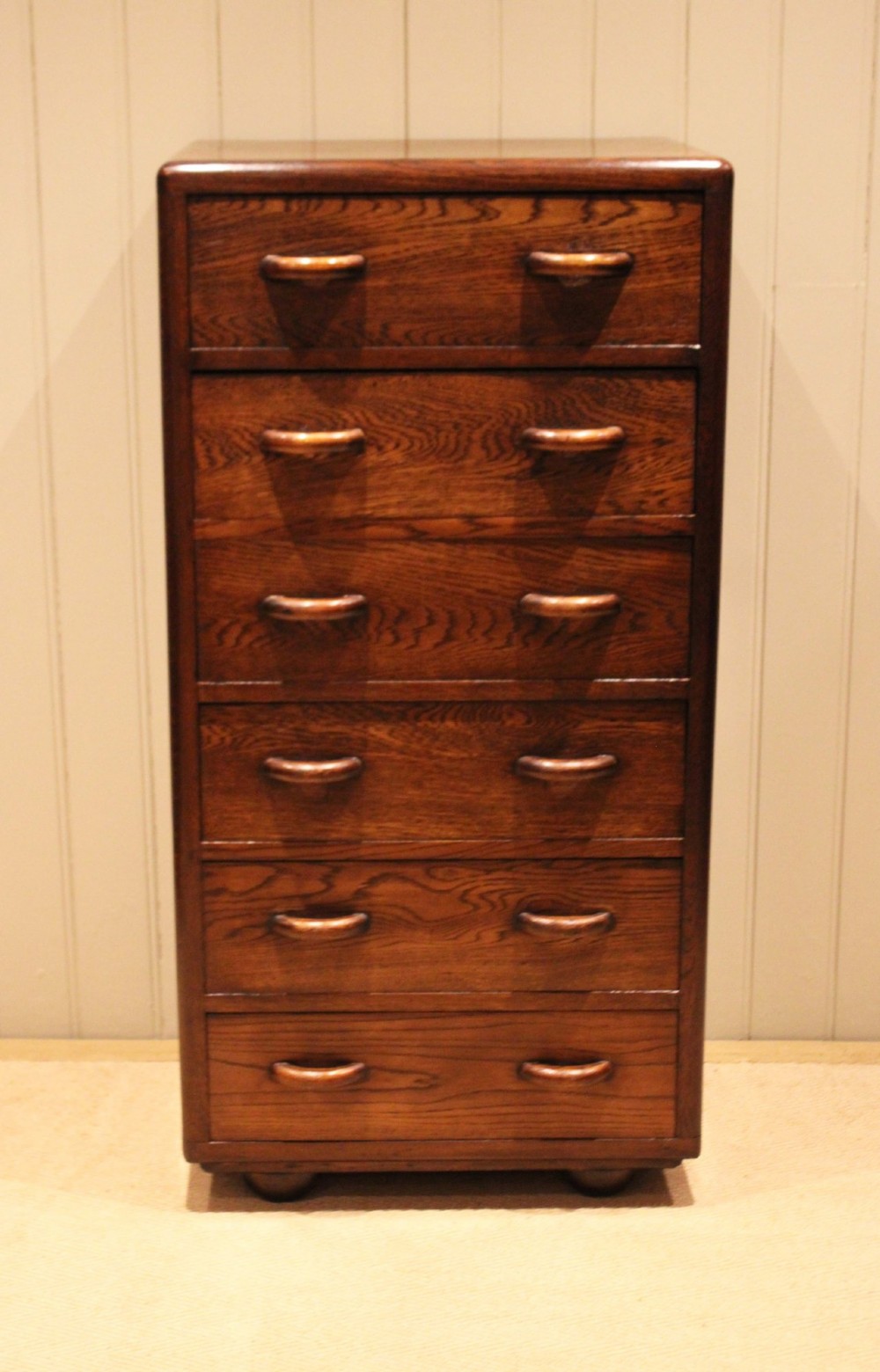 Solid Oak Chest Of Drawers View II