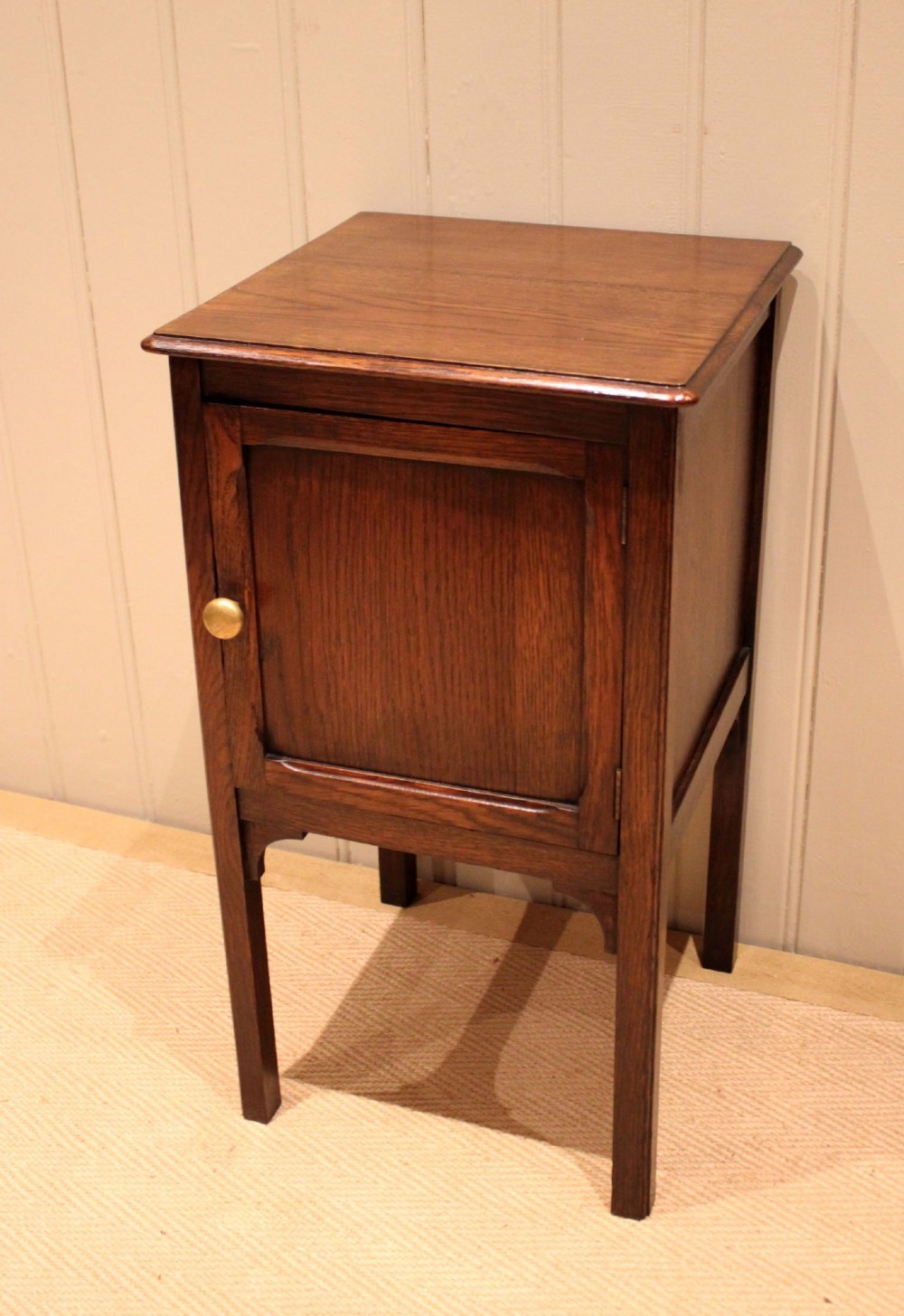 Edwardian Oak Bedside Cabinet View VI