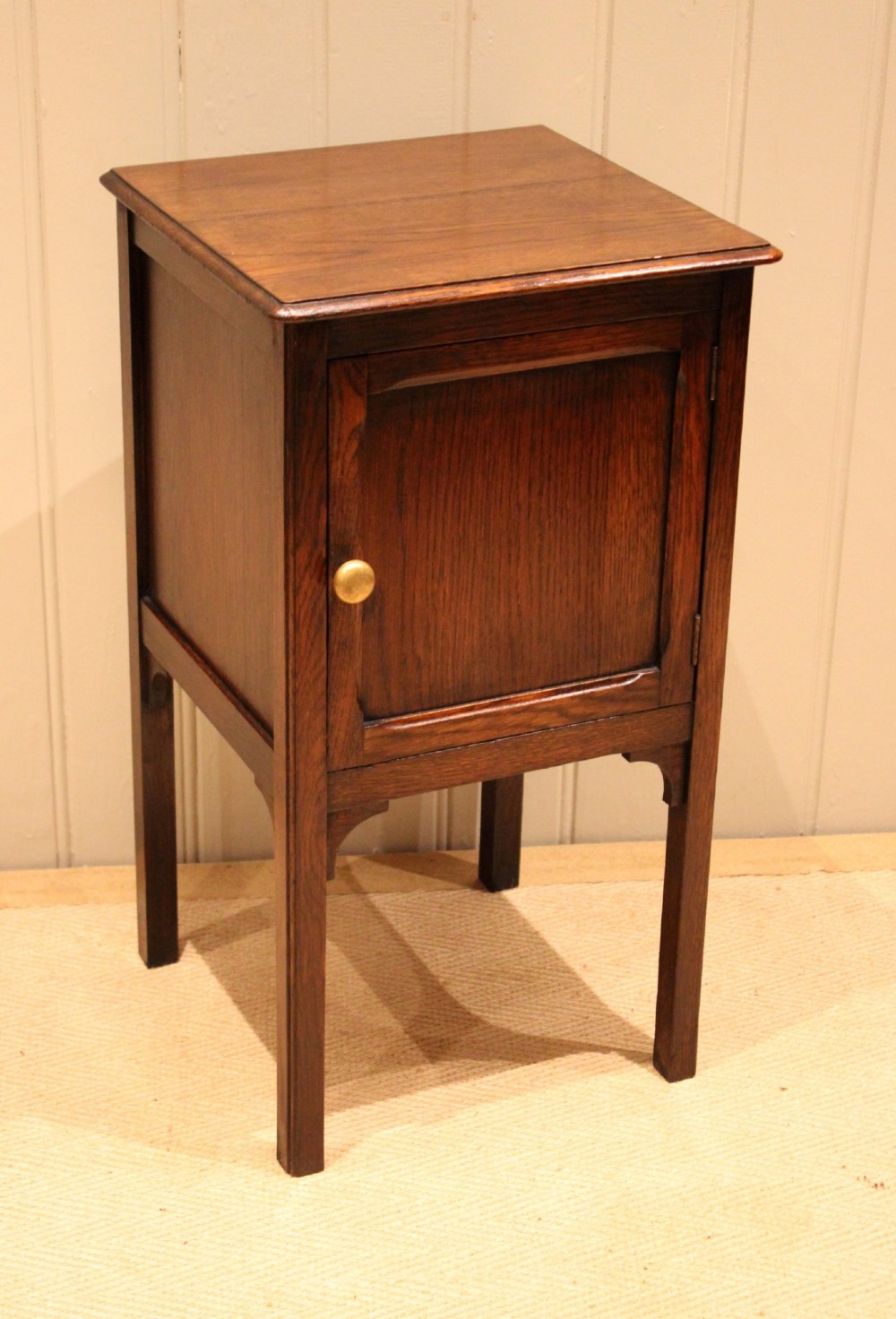 Edwardian Oak Bedside Cabinet View VII