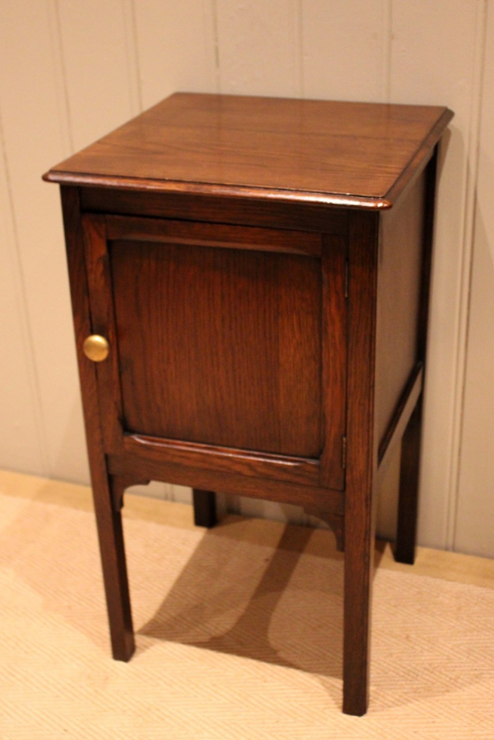 Edwardian Oak Bedside Cabinet View X