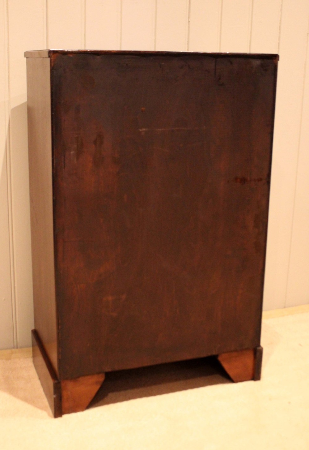 Walnut Bow Front Chest Of Drawers View XII
