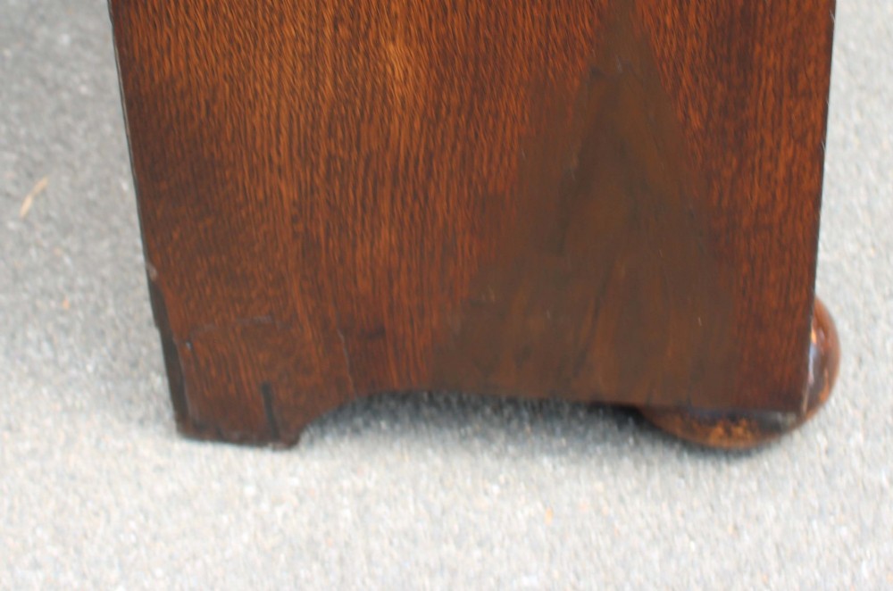Tall Oak Arch Top Open Bookcase View XIII