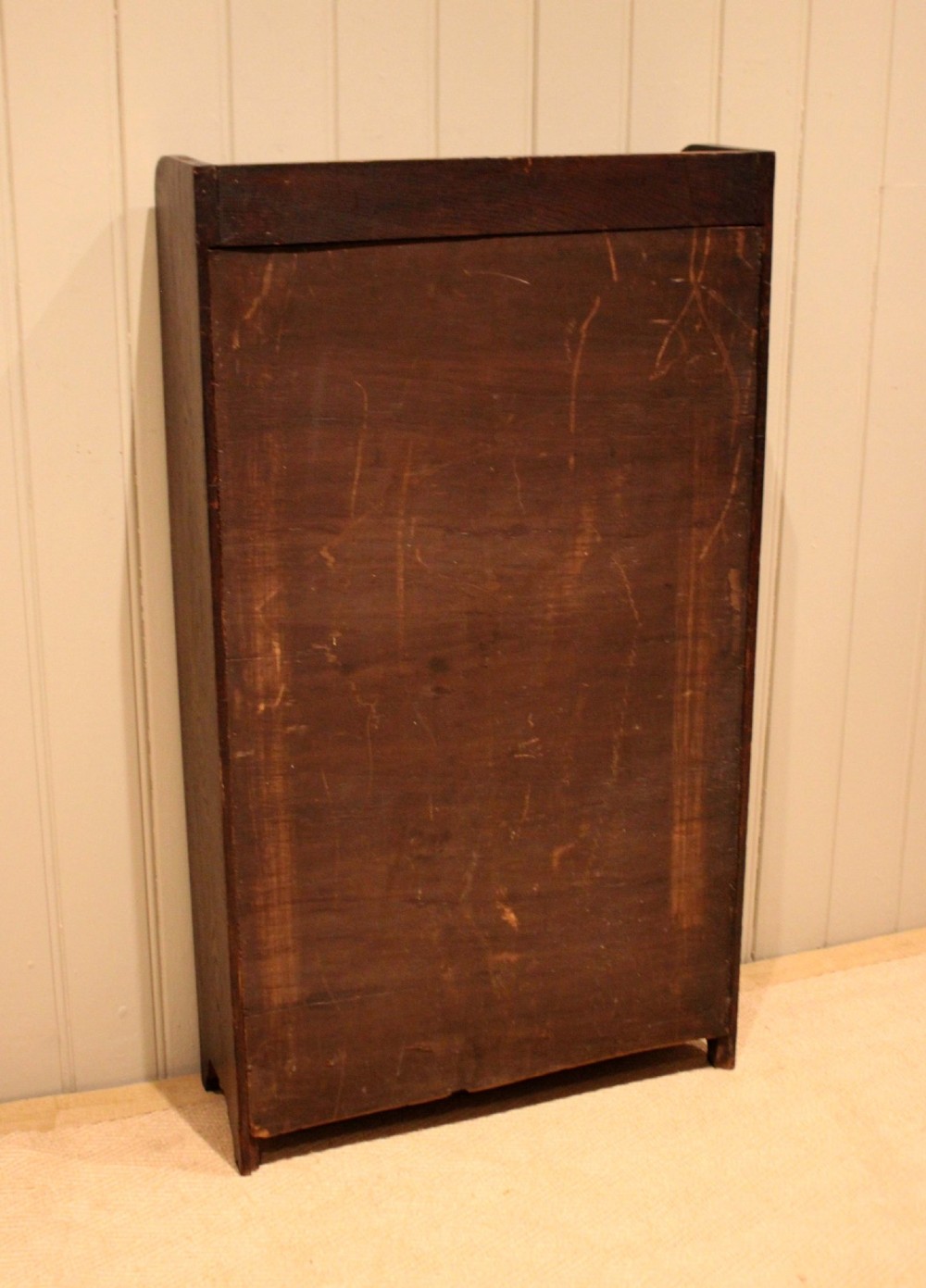 Oak Open Curved Top Bookcase View XII