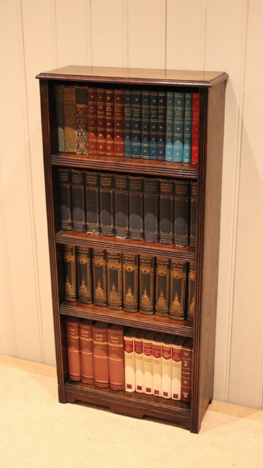 Oak Open Bookcase View V