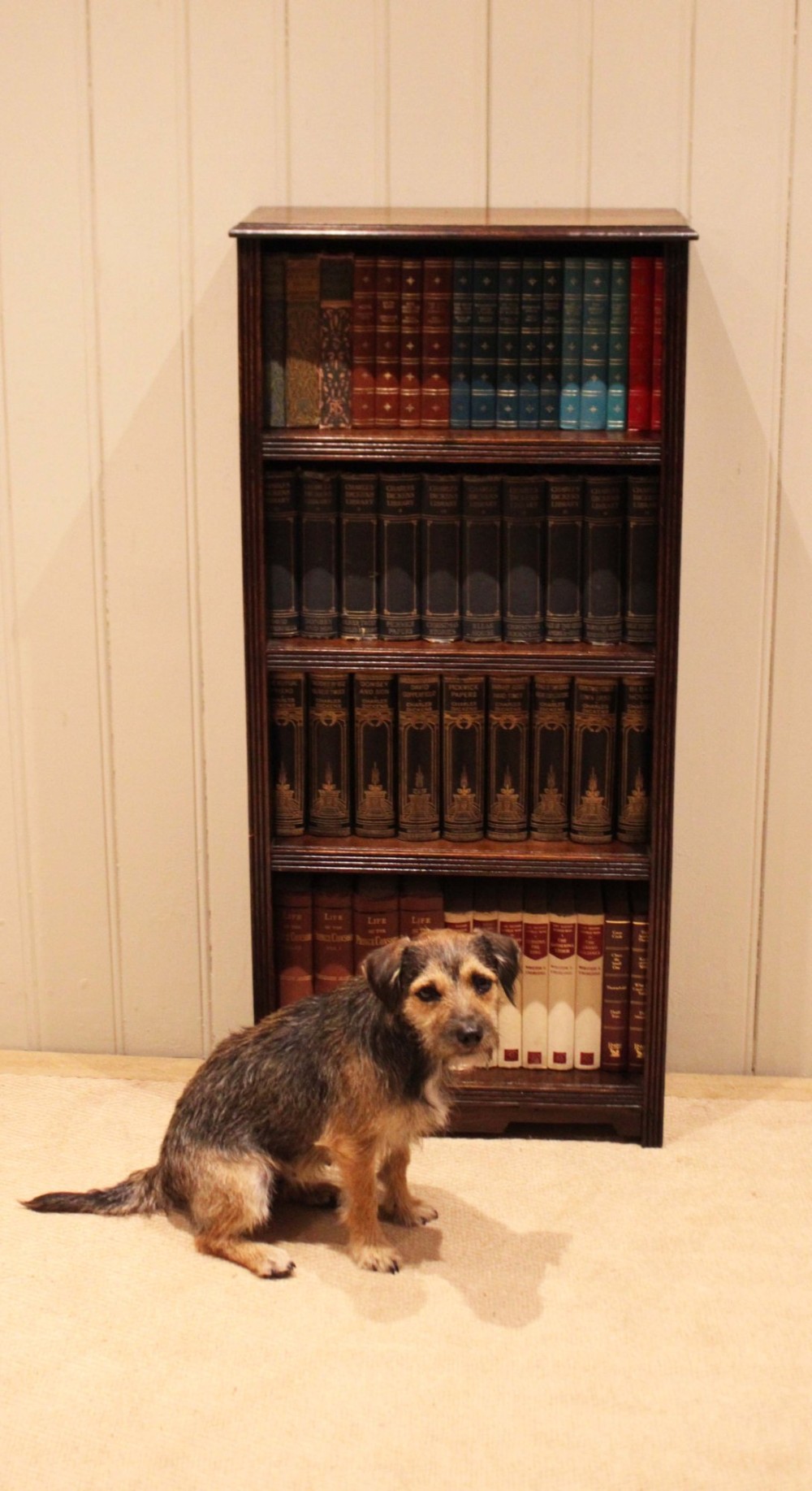 Oak Open Bookcase View XI