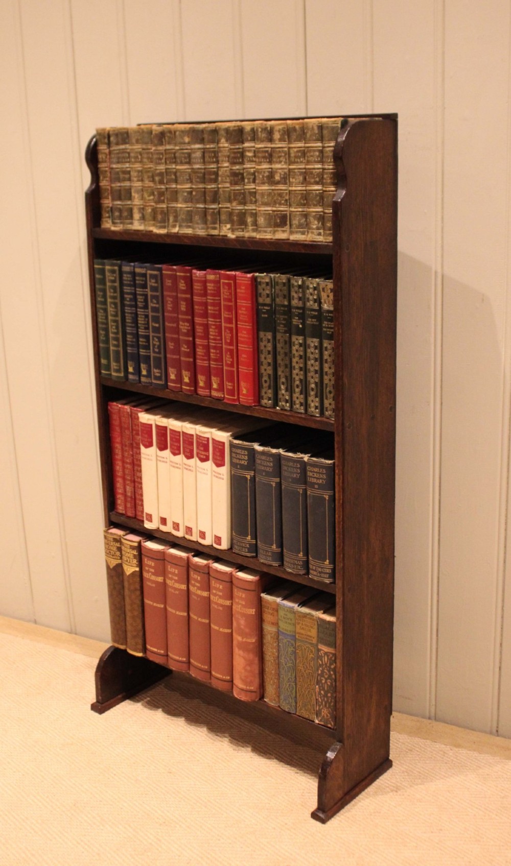 Oak Open Bookcase View III