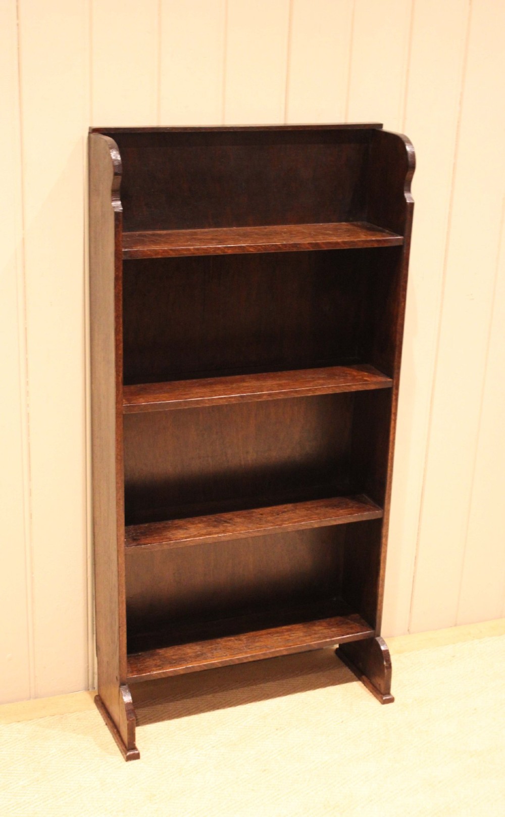 Oak Open Bookcase View IV