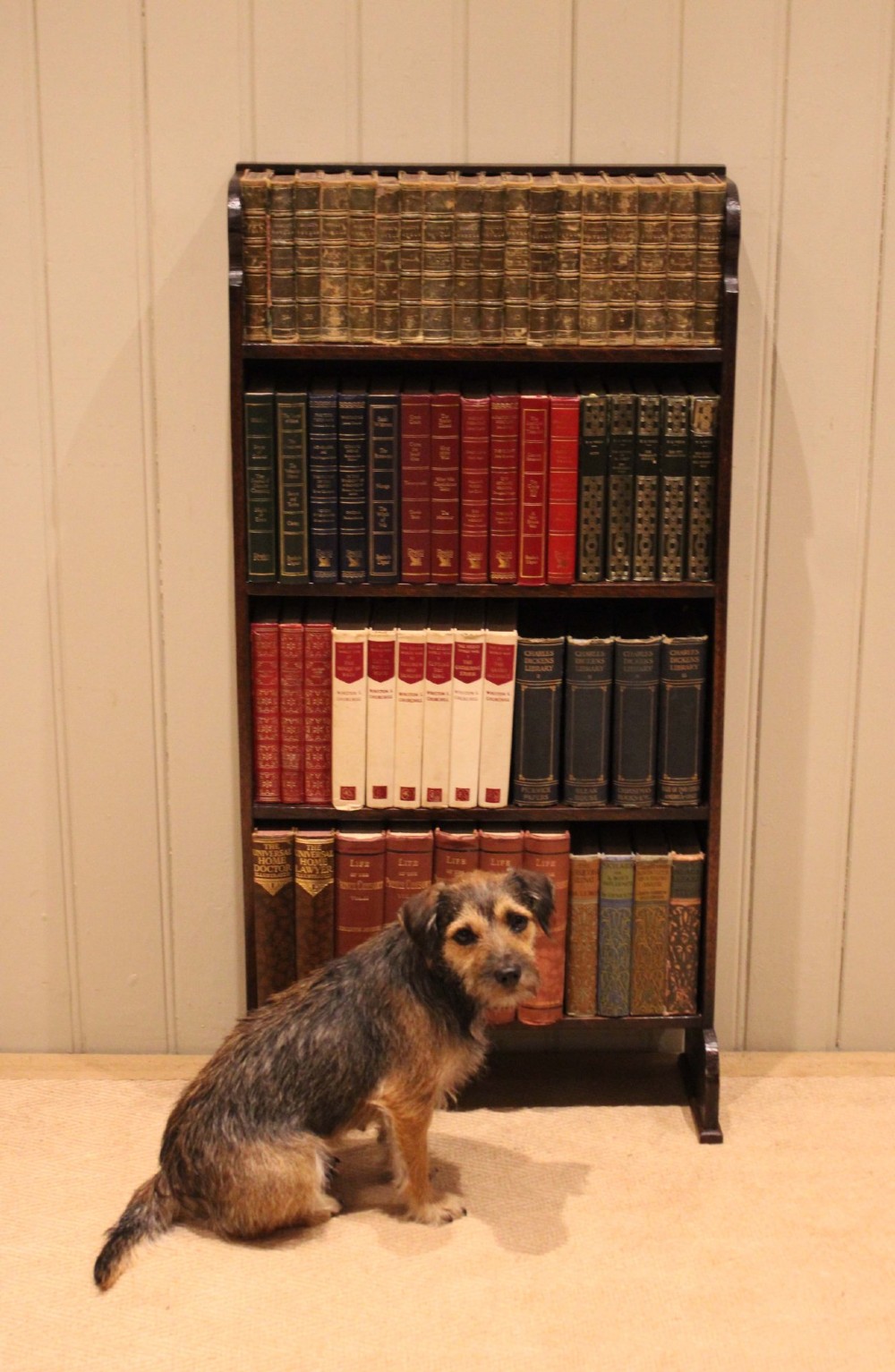 Oak Open Bookcase View V