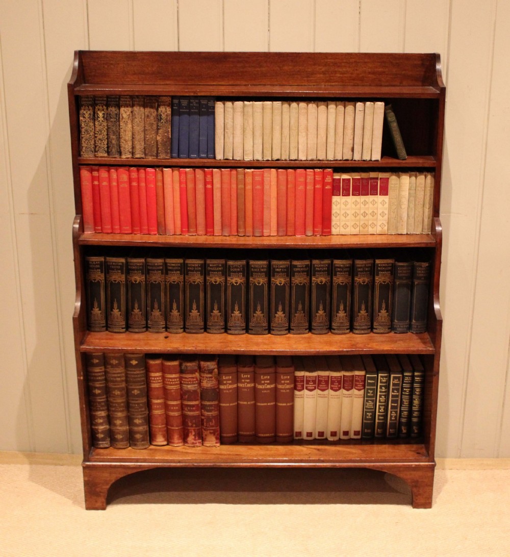 Regency Mahogany Open Bookcase