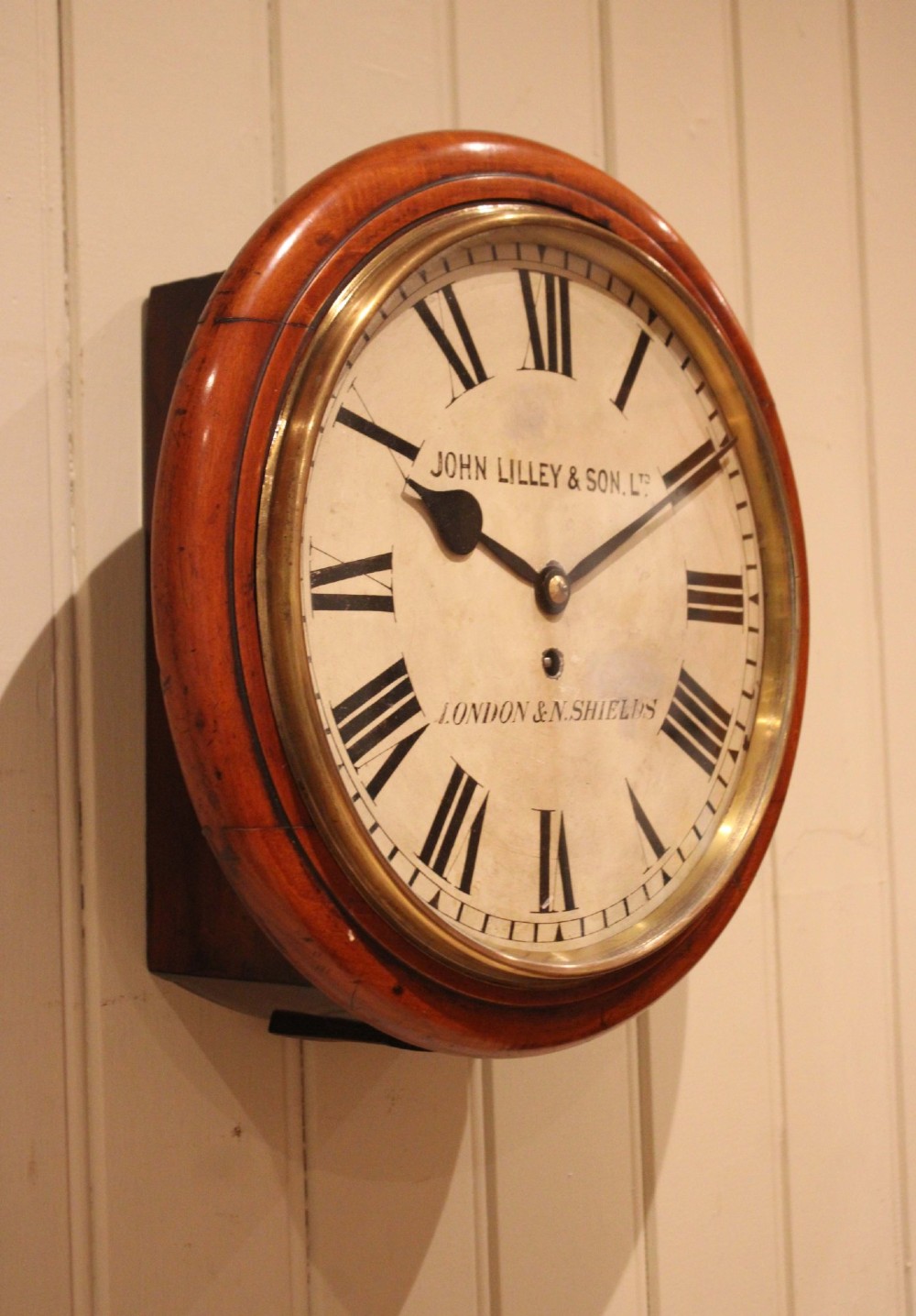 Late 19th Century Mahogany Fusee Dial clock