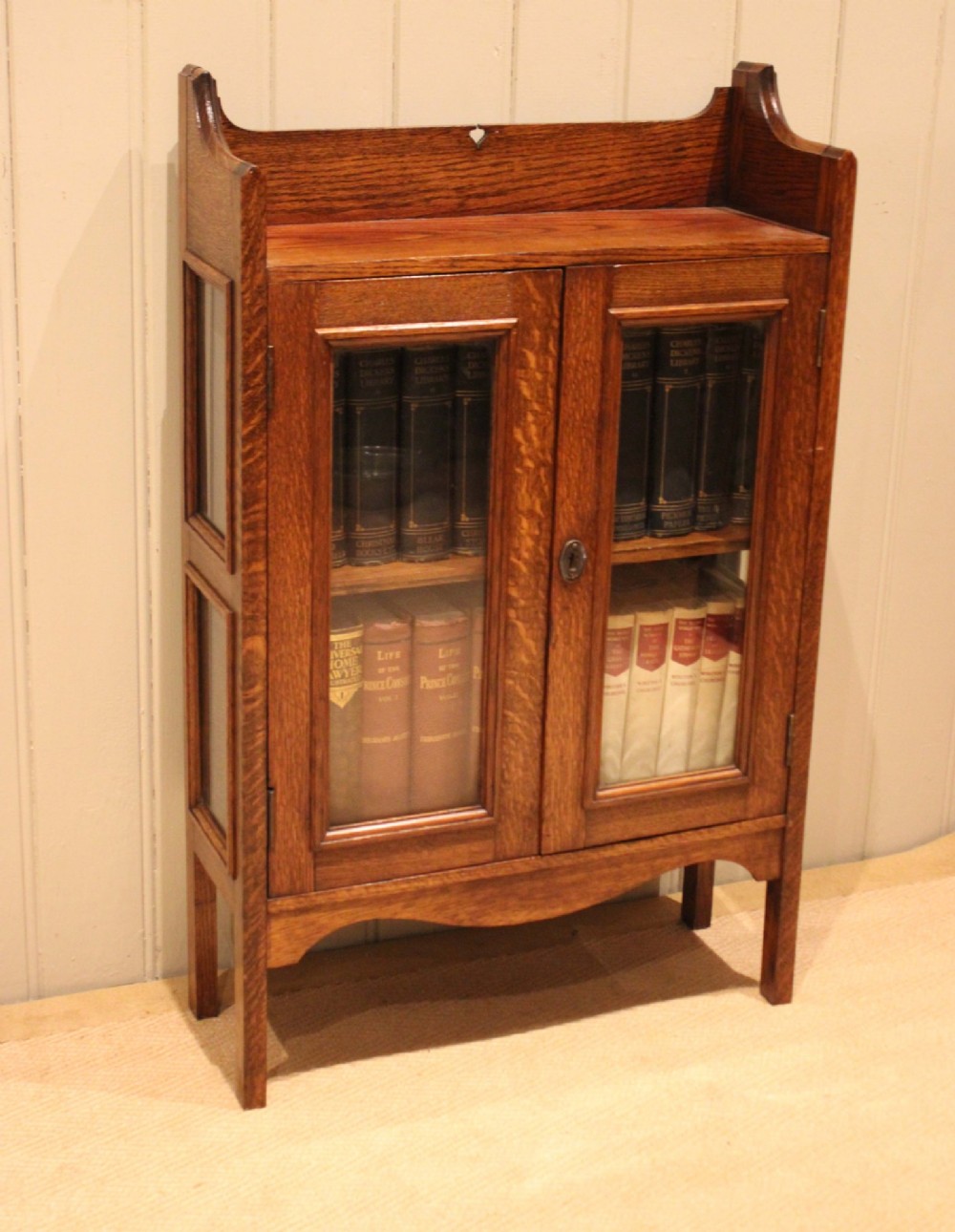 Small Arts & Crafts Glazed Bookcase