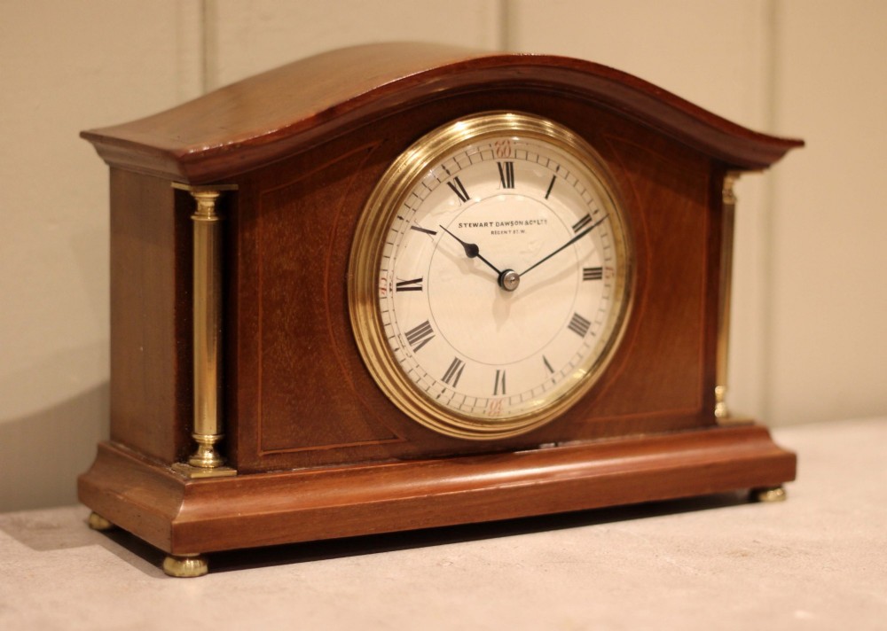 Early 20th Century Mahogany Timepiece Mantel Clock