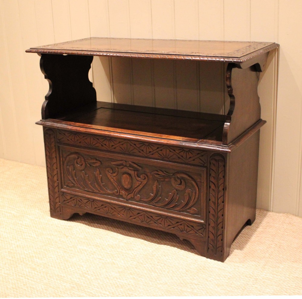 Solid Oak Monks Bench View VI