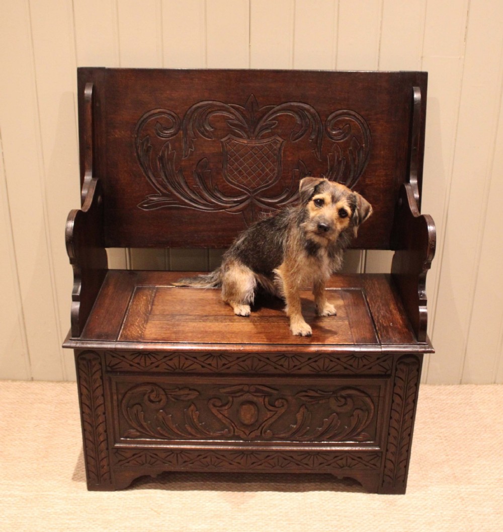 Solid Oak Monks Bench View VIII