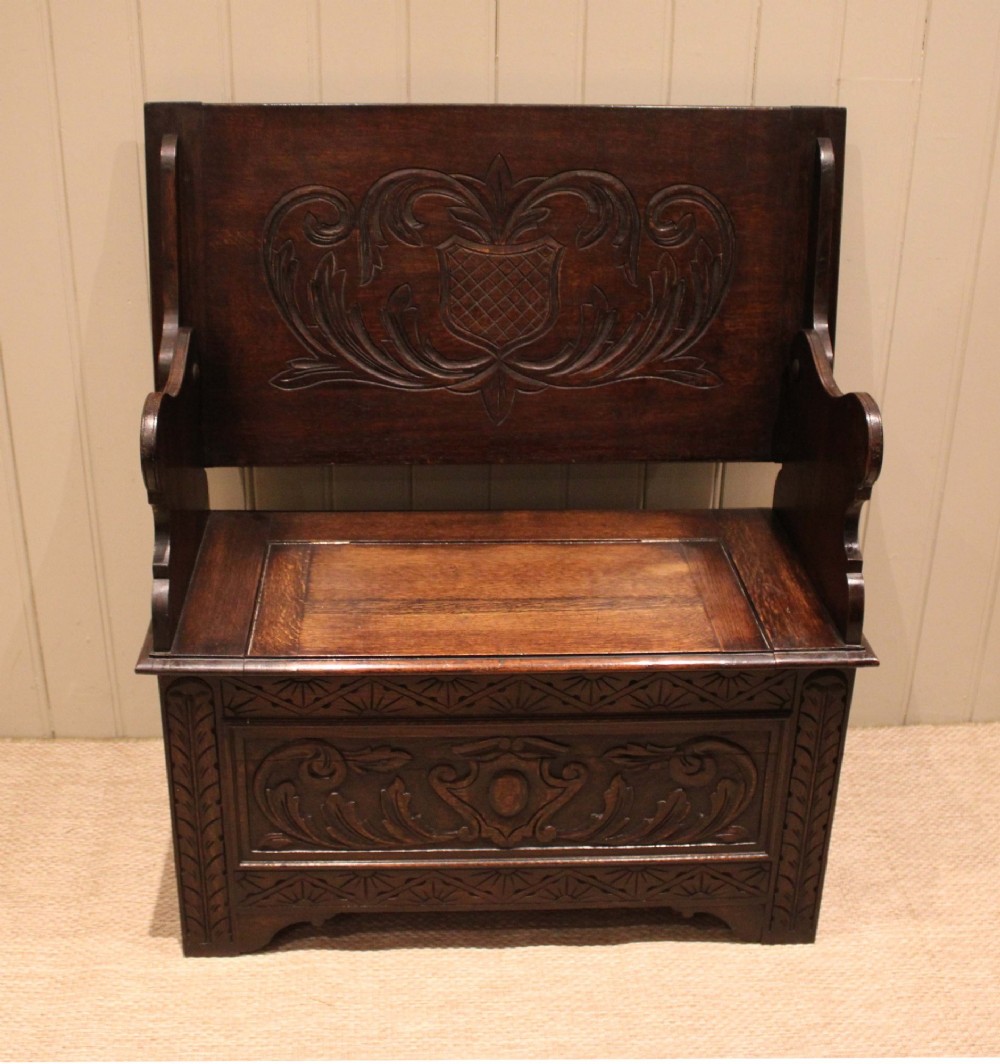Solid Oak Monks Bench View XII
