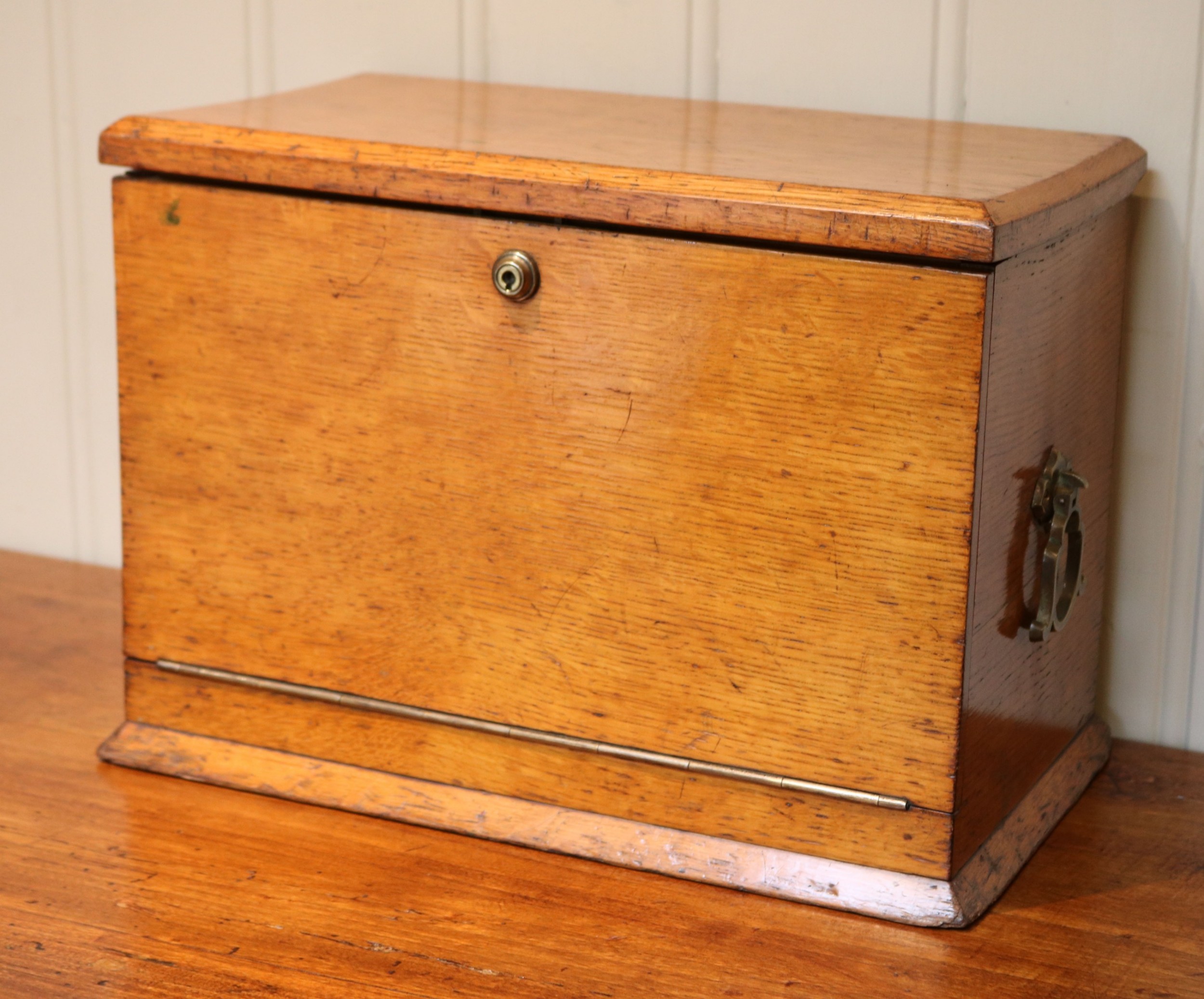 Edwardian Writing Box Edwardian Oak Writing Box