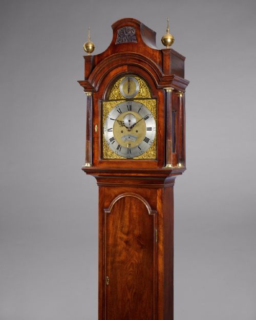fig 1. 8 day pagoda top longcase clock by Thomas Bawcutt, London