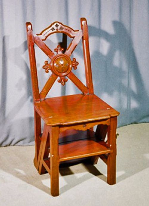 Mid 19th. Century  Mahogany Metamorphic Library Step/chair