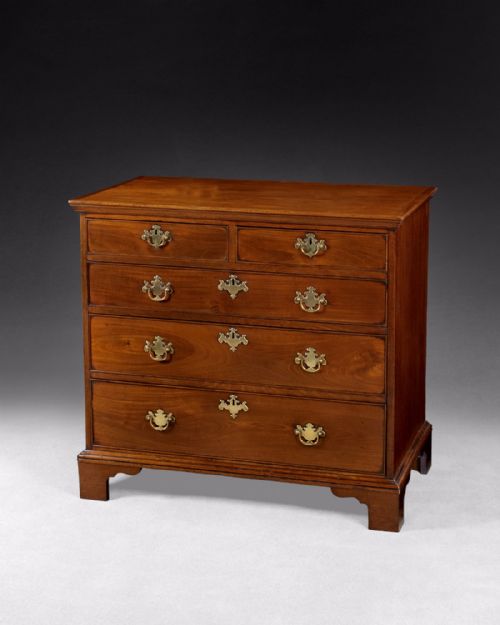 George III Period Mahogany Straight Front Chest of Drawers