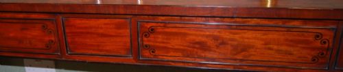 fig 2. Regency Period Mahogany and ebony inlaid straight fronted serving table in the manner of George Smith