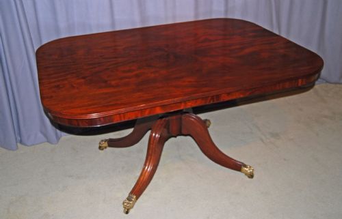Regency Period Mahogany Rectangular Tilt-top Breakfast Table