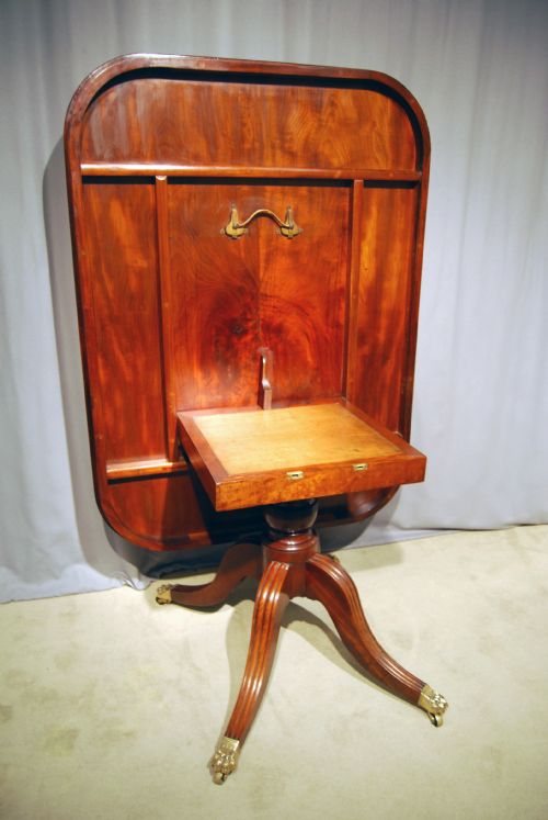 fig 1. Regency period Mahogany rectangular tilt-top breakfast table