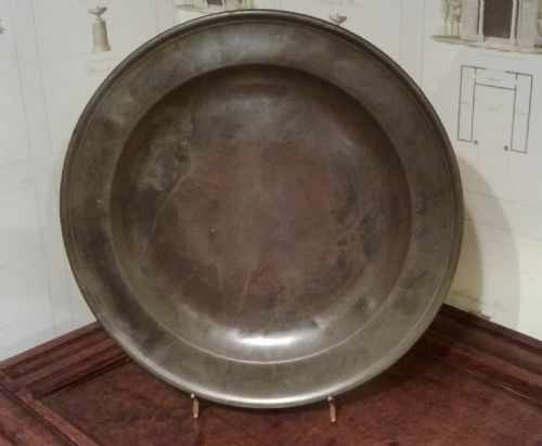 18th. Century Pewter Charger by Thomas Page
