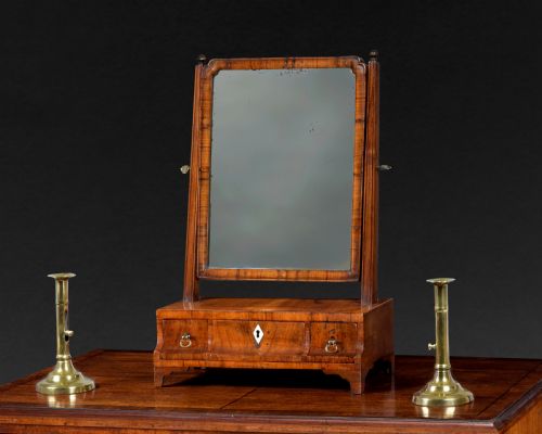 George II Period Walnut Dressing Mirror