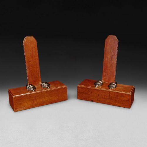 A Rare and Fine Pair of Regency Period Mahogany Salver Stands