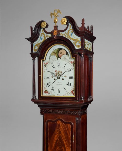 fig 4. A superb George III Mahogany and Inlaid Longcase Clock by Lott Barwise of Cockermouth