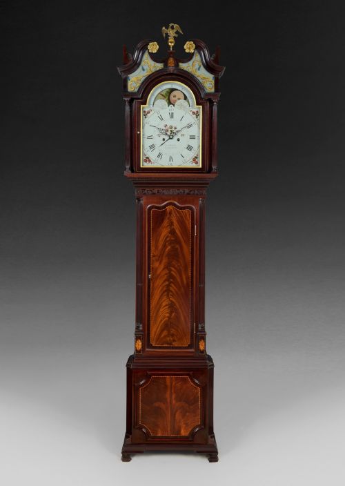 A Superb George III Mahogany and Inlaid Longcase Clock by Lott Barwise of Cockermouth
